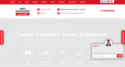 Desktop Screenshot of nanaimohonda.com